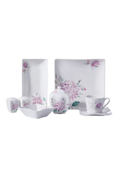 KORKMAZ Link Collection 28 Parça Kare Kahvaltı Takımı A8675