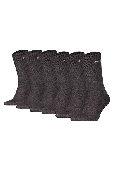 Puma Unisex Sportsocken, 6 Paar - Tennissocken, Crew Sport Socken, einfarbig