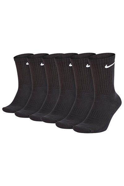 Nike Unisex 6er Pack Sportsocken - Everyday, Cotton Cushioned Crew, einfarbig