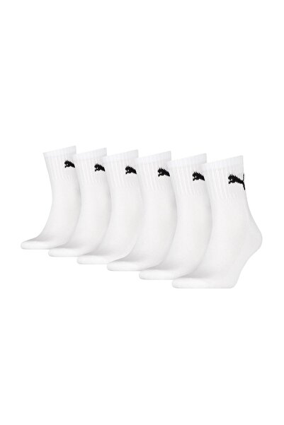 Puma Unisex Sportsocken, 6er Pack - Short Crew Socks, ECOM, Logo, einfarbig