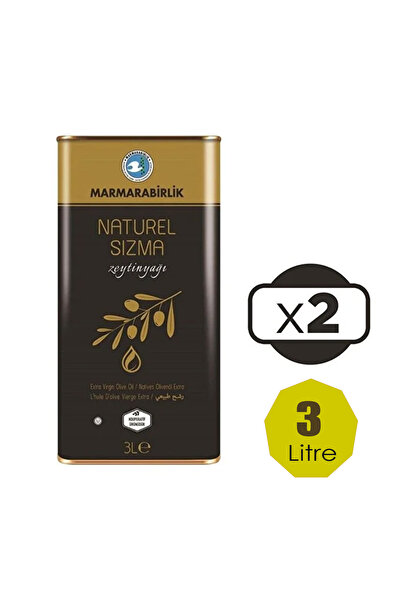 MarmaraBirlik Naturel Sızma Zeytinyağı 3 Lt x 2 Adet