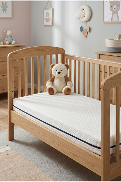 Artex 10Cm Süngerli Bebek Çocuk Beşik Yatağı 70x110 Yıkanabilir Kılıflı Park ...