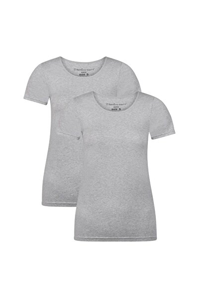 Bamboo Basics Damen T-Shirt KATE, 2er Pack - Unterhemd, Rundhals, Single Jersey
