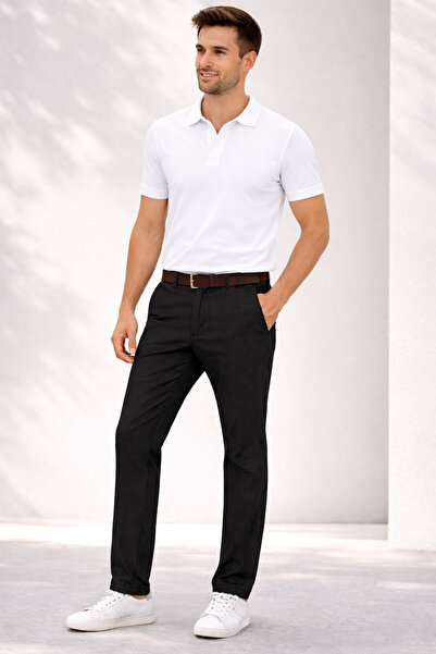 Varetta Men's Black Summer Jeans Italian Side Pocket Tencel