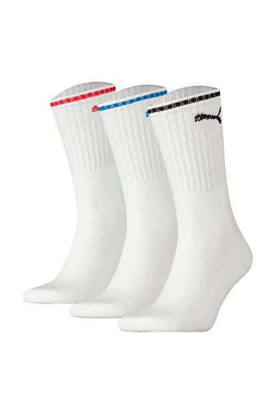Puma UNISEX Sport Crew Gestreifte Socken 3er-Pack