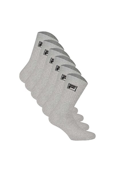 FILA 6 Paar Socken Unisex - Frottee Tennissocken, Crew Socks, Logobund, 35-46