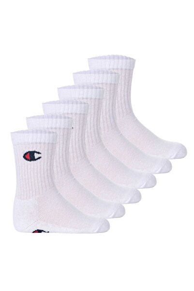 Champion Kinder Socken, 6er Pack - Crew Socken, einfarbig