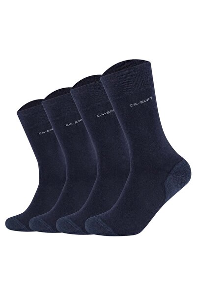 camano Unisex-Socken – Wanderstrümpfe, einfarbig, 4er-Pack