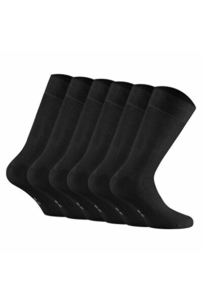 Rohner Basic Uniseks Çorap, 6'lı Paket - Pamuk, Kurzsocken, einfarbig
