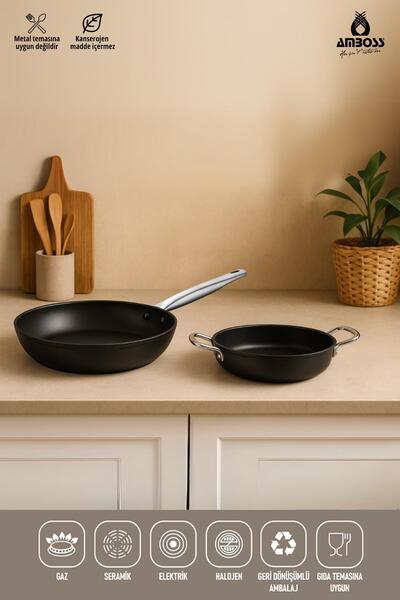 Amboss Larin 24 cm Tava 18 cm Sahan Seti