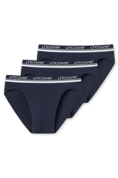 uncover by Schiesser Herren Slip 3er-Pack – Rio Slip, „Uncover“-Serie, Logo-P...