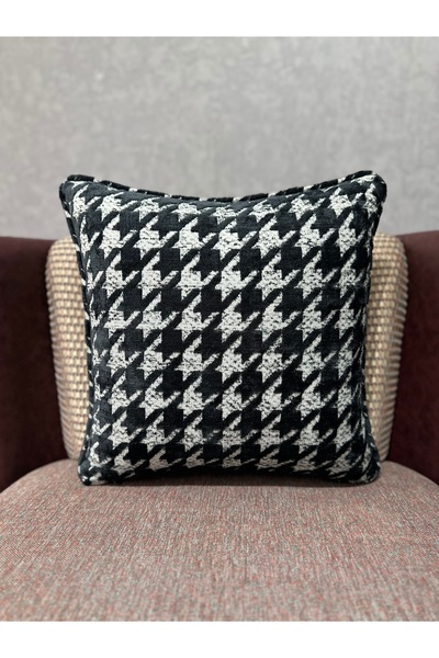 Fabricland Keten Dokuma Geçişli Exclusive Kare KIRLENT KILIFI (Çift Taraflı D...