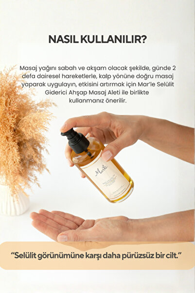 MAR'LE Mar’le Selülit Karşıtı Masaj Yağı 200 ML