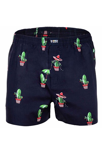 Happy Shorts Herren Web-Boxershorts - American Boxershorts