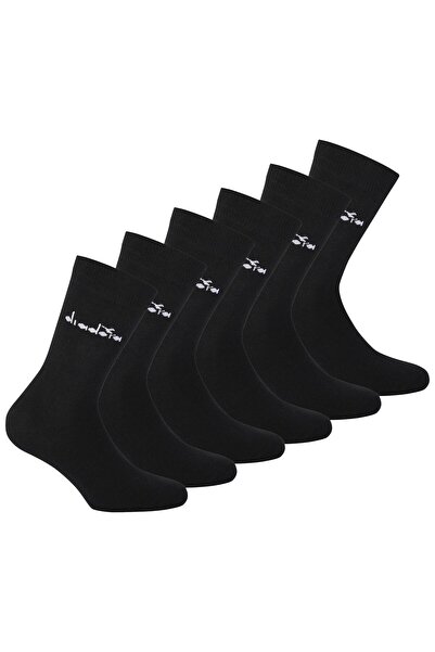 Diadora Unisex Socken, 6er Pack - Sportsocken, Baumwolle, Logo, einfarbig