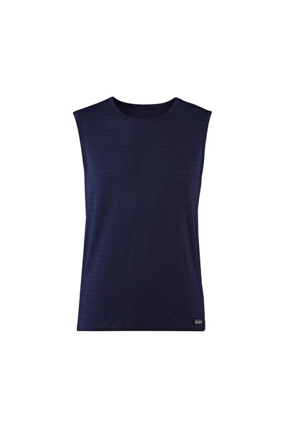 Bruno Banani Herren Tanktop - Check Line 2.0, Rundhals, Polyamid, Karo, Logo,...