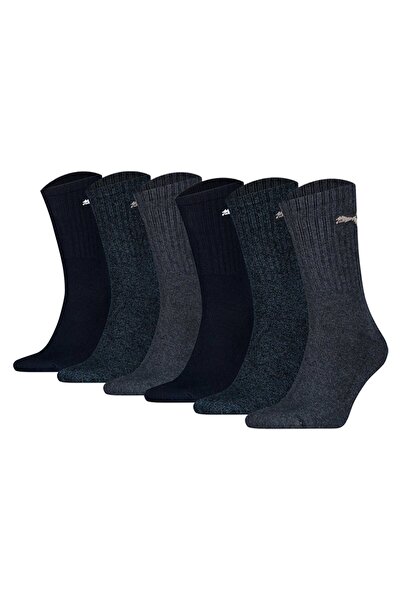 Puma Unisex Sportsocken, 6 Paar - Tennissocken, Crew Sport Socken, einfarbig