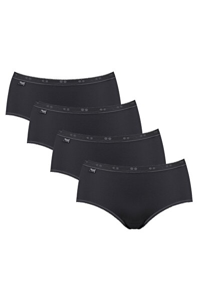 SLOGGI Damen Slip - Midi, Basic+ 4er Pack, einfarbig