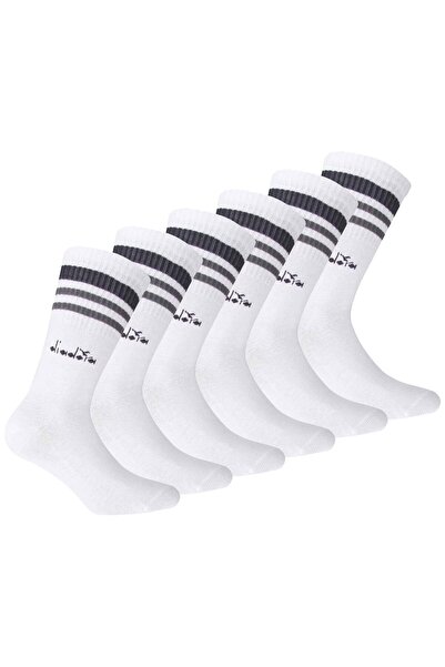 Diadora Unisex Tennissocken - 6er Pack, Logo, Streifen