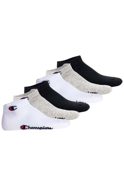 Champion Unisex-Socken, 6er-Pack – Viertelsocken, Basic, Logo