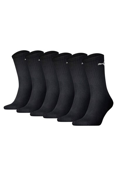 Puma Unisex Sportsocken, 6 Paar - Tennissocken, Crew Sport Socken, einfarbig