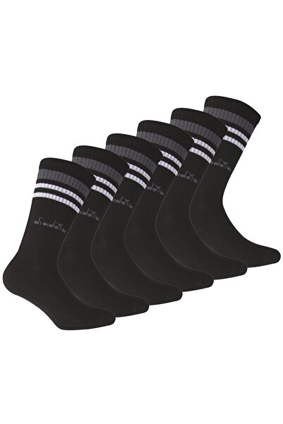 Diadora Unisex Tennissocken - 6er Pack, Logo, Streifen