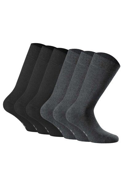 Rohner Basic Unisex Socken, 6er Pack - Cotton II, Kurzsocken, Basic, einfarbig