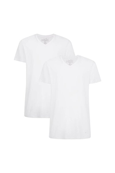 Bamboo Basics VELO Herren Modification – 2er-Pack, Unterhemd und V-Ausschnitt...