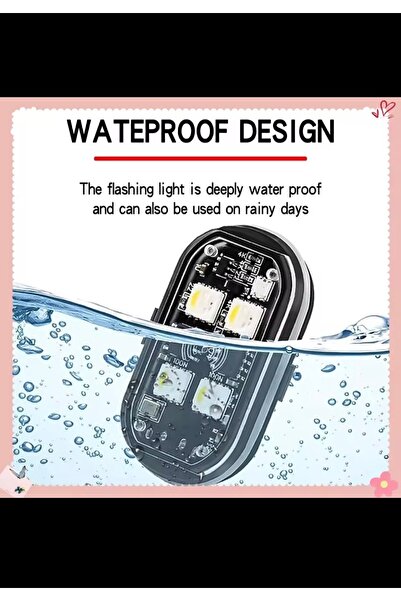 Zigver 4 ADET Kablosuz LED Flaşörlü Araba Dekor Atmosfer Lambası 8 Renkli Şar...