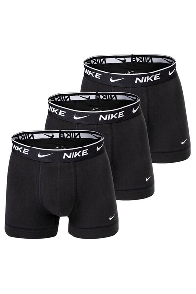 Nike Herren Boxershorts, 3er Pack - Trunks, Logobund, Cotton Stretch