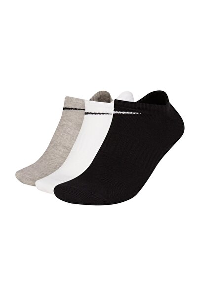 Nike Unisex 3'lü Paket Spor Ayakkabı Spor Çorap - Her Gün, Hafif Görünmez, ei...