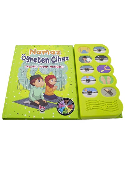 BAYSEM Pusulalı Kıbleyi Gösteren Sesli Namaz Öğreten Cihaz Resimli Kitap Seti...