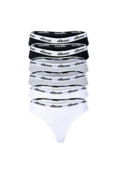 Ellesse Damen Strings, 6er Pack - HILLAR, Unterwäsche, Cotton Stretch, Logobund