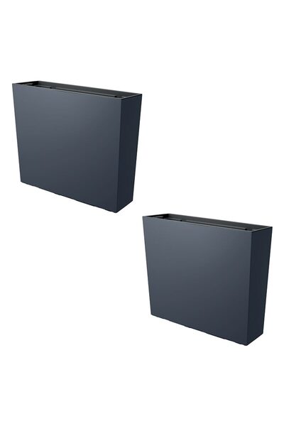 Mercaton Set 2 Jardiniere Decorative, Antracit, 58x18x49,8 cm, Carcasa Urbi