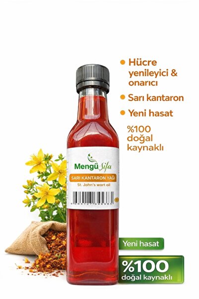 mengü şifa Sarı Kantaron (KANTORON) Yağı 250ml Cam Şişe Yeni Mahsül....