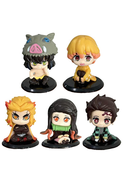 BANDAI مجموعة من 5 أنماط - إصدار Q - قاتل الشياطين - دمية الشبح الجالسة - تان...