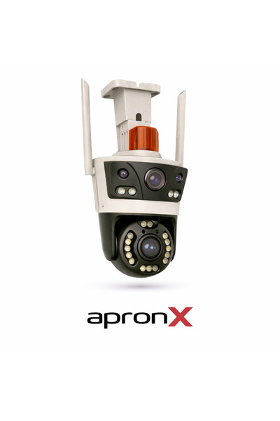 APRONX apx-wp262 6Mp 3.6mm Çift Kamera 21 Led Wifi PTZ Kamera