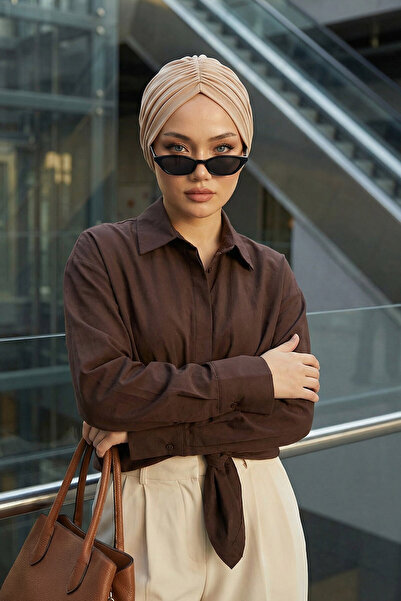 Aisha's Design Bone din bumbac pieptănat, B-20, maro lapte