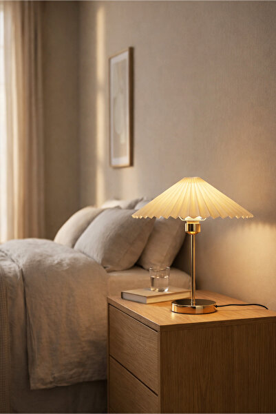 HOMİNG Loren Gold Pileli Hareketli Başlık Abajur 242406