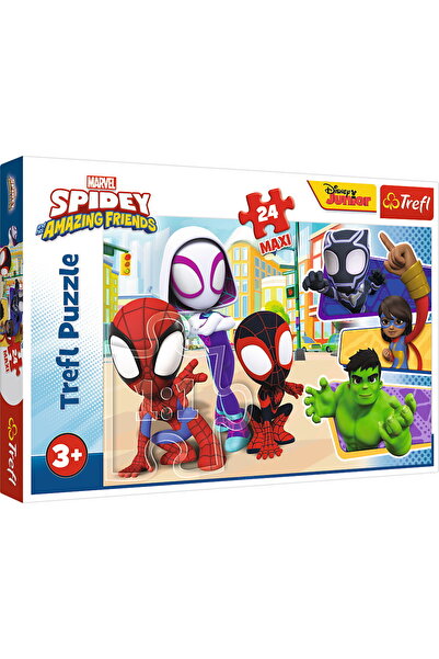 Trefl PUZZLE 24 MAXI SPIDEY SI PRIETENII LUI EXTRAORDINARI