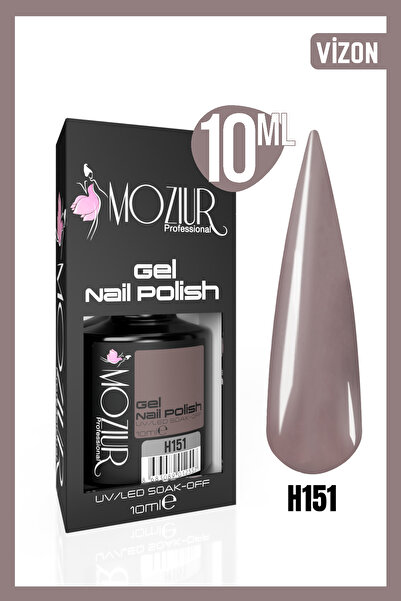 MOZIUR Kalıcı Oje Uv Led H151 (KAHVE SERİSİ) 10ml