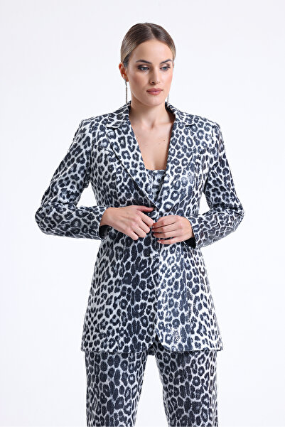 Sense Rochie de seară cu model și căptușeală interioară, jachetă cu paiete | ...