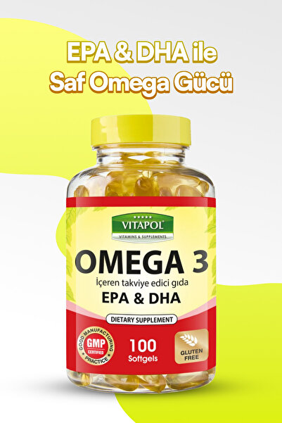 Vitapol Omega 3 100 Kapsül EPA DHA