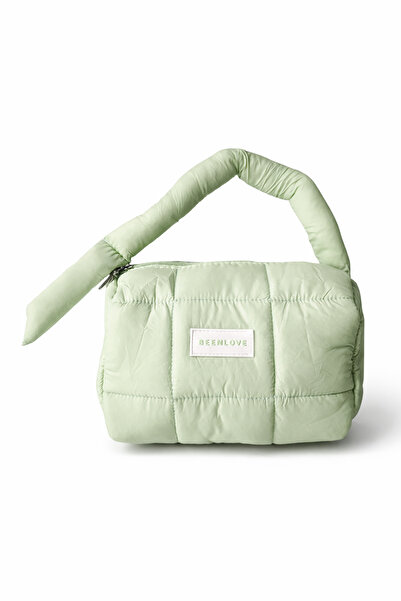Ecrou Green Makeup Bag with Thick Carrying Strap