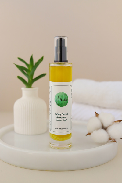 SHRUB زيت العناية الوقائية قبل التعرض للشمس - 100 مل. (محتوى عشبي 100٪)
