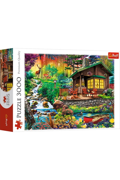 Trefl PUZZLE 3000 CABANA DIN PADURE