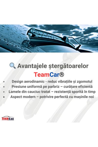 TEAMCAR Lamele ștergătoare OPEL Astra G Hatchback (1998–2004) TeamCar ®   Hibrid – Set frontal