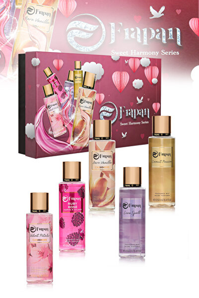 Frapan Vücut Spreyi Body Mist Sweet Harmony 5 'li Paket
