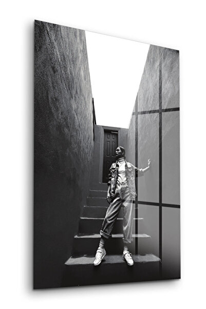 Decovetro Tablou din sticlă Woman Wall