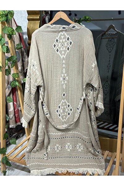 Befera Design Kimono din muselină 100% bumbac, cu model Kilim, halat de baie ...